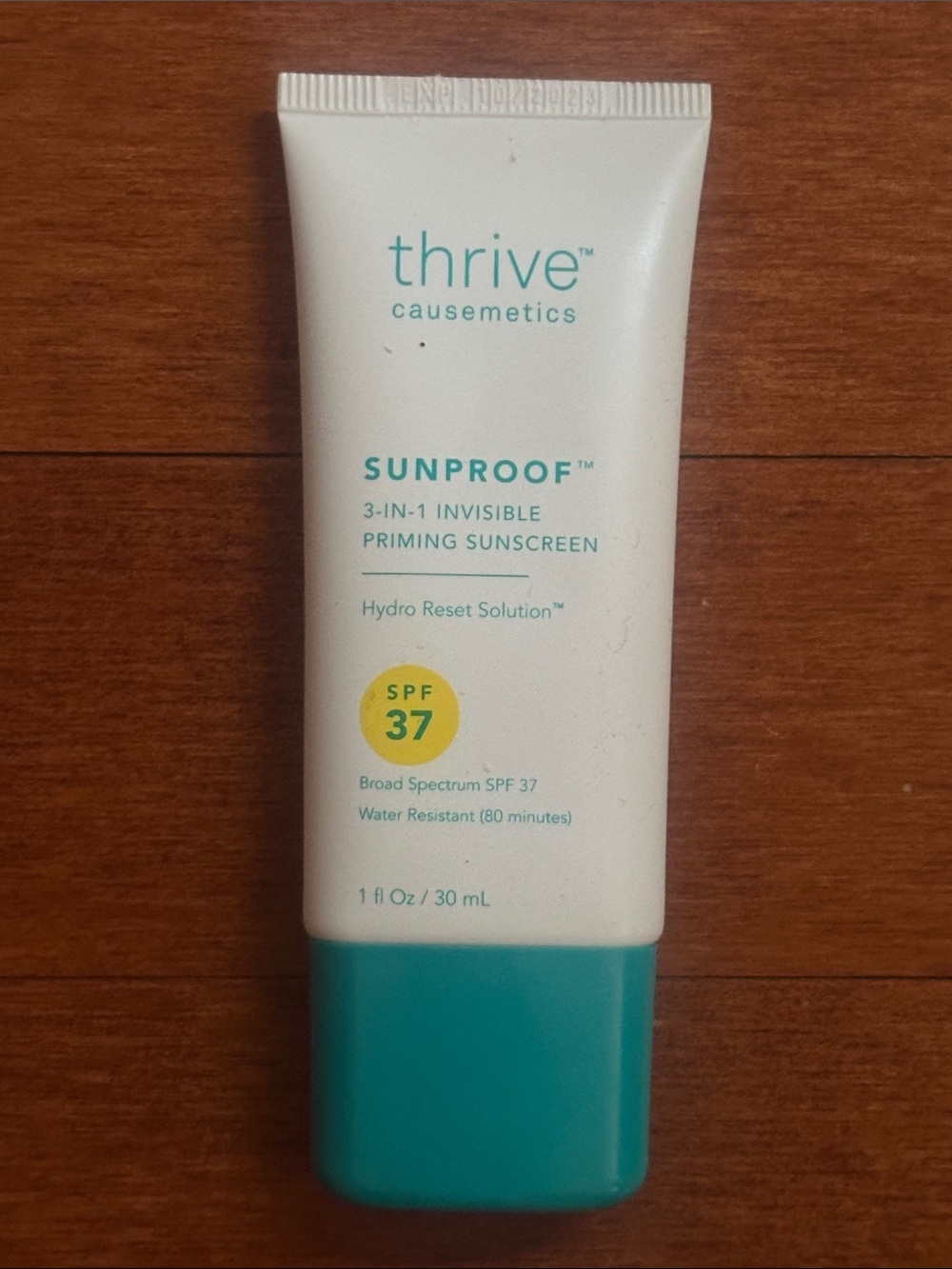 Thrive Invisible Matte Face Primer and Sunscreen ( 1/2 Full, without Box )